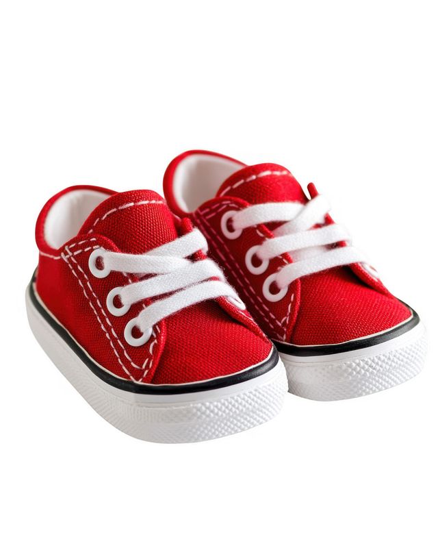 Red baby sneakers